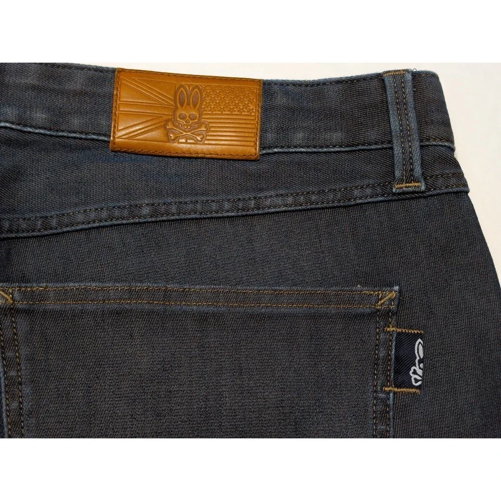 PSYCHO BUNNY Men's Denim Jeans Blue Gray ~ 40 x 29
